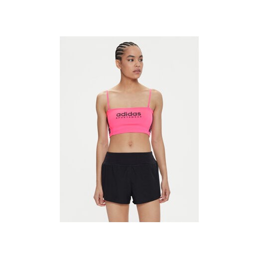 adidas Top Tiro Summer IS0730 Różowy Slim Fit ze sklepu MODIVO w kategorii Bluzki damskie - zdjęcie 171707295