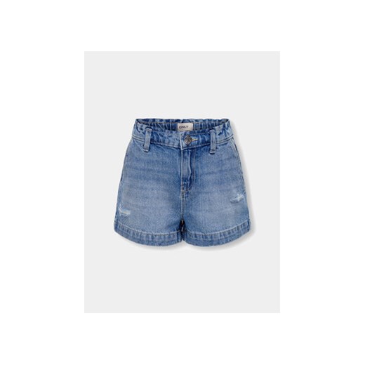 Kids ONLY Szorty jeansowe Gcomet 15312960 Niebieski Wide Leg ze sklepu MODIVO w kategorii Spodenki dziewczęce - zdjęcie 171707487