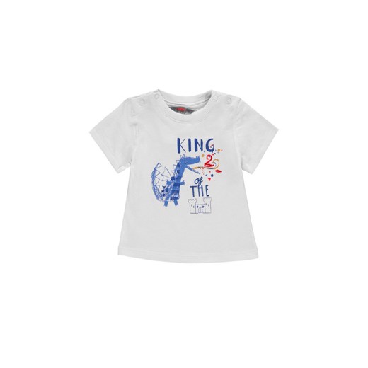 Chłopięca bluzka z krótkim rękawem biała ze sklepu 5.10.15 w kategorii Koszulki niemowlęce - zdjęcie 171710078