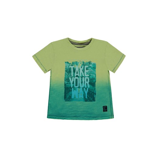 Chłopięca koszulka z krótkim rękawem zielona ze sklepu 5.10.15 w kategorii T-shirty chłopięce - zdjęcie 171710207