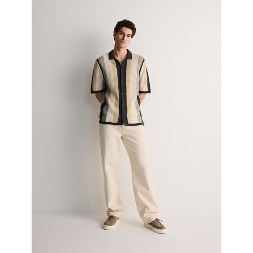 Reserved - Sweter polo - wielobarwny ze sklepu Reserved w kategorii Swetry męskie - zdjęcie 171710426