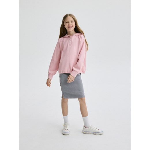 Reserved - Spódnica z efektem sprania - jasnoszary ze sklepu Reserved w kategorii Spódnice dziewczęce - zdjęcie 171710495