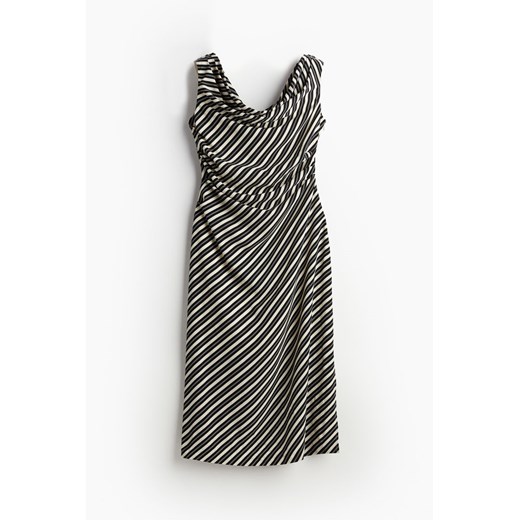 H & M - Drapowana sukienka na jedno ramię - Beżowy H & M 42 H&M