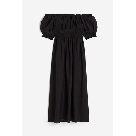 H & M - Sukienka z odkrytymi ramionami - Czarny ze sklepu H&M w kategorii Sukienki - zdjęcie 171715837