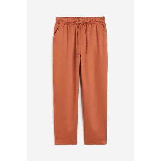 H & M - Spodnie z domieszką lyocellu - Pomarańczowy H & M XS H&M