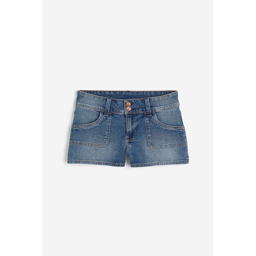 H & M - Szorty dżinsowe Regular - Niebieski ze sklepu H&M w kategorii Spodnie damskie - zdjęcie 171715859