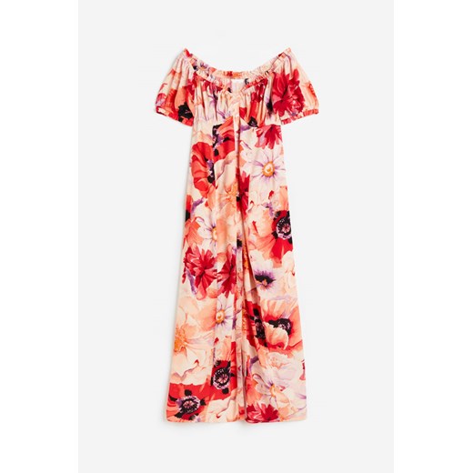 H & M - MAMA Sukienka z odkrytymi ramionami - Pomarańczowy ze sklepu H&M w kategorii Sukienki ciążowe - zdjęcie 171715866