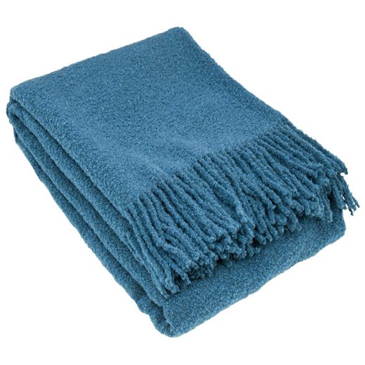 Pled Boucle 140x200cm blue Dekoria One Size dekoria.pl