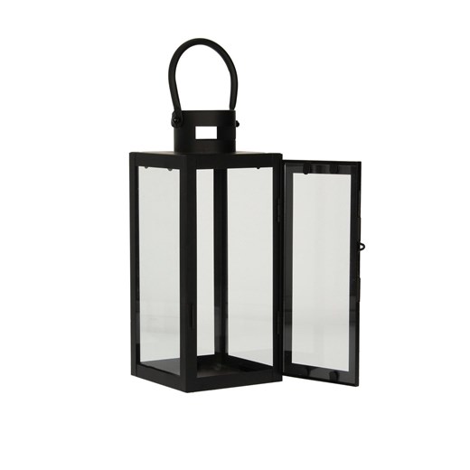 Lampion metalowy Elegance black wys. 30cm Dekoria One Size dekoria.pl