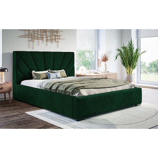 Tapicerowane łóżko z pojemnikiem 180x200 Rayon 3X - 36 kolorów Elior One Size Edinos.pl