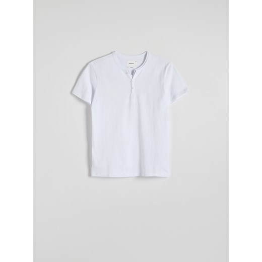 Reserved - T-shirt slim fit - biały Reserved S Reserved