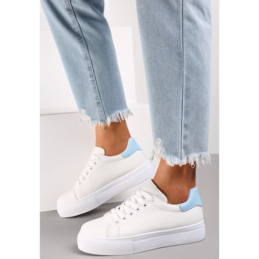 Biało-Niebieskie Sneakersy Thessomeda Renee 37 renee.pl