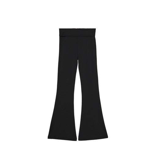 Cropp - Czarne spodnie flare - czarny Cropp M Cropp