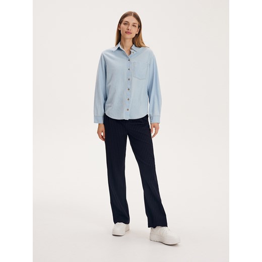 Reserved - Jeansowa koszula - jasnoniebieski ze sklepu Reserved w kategorii Koszule damskie - zdjęcie 171931805