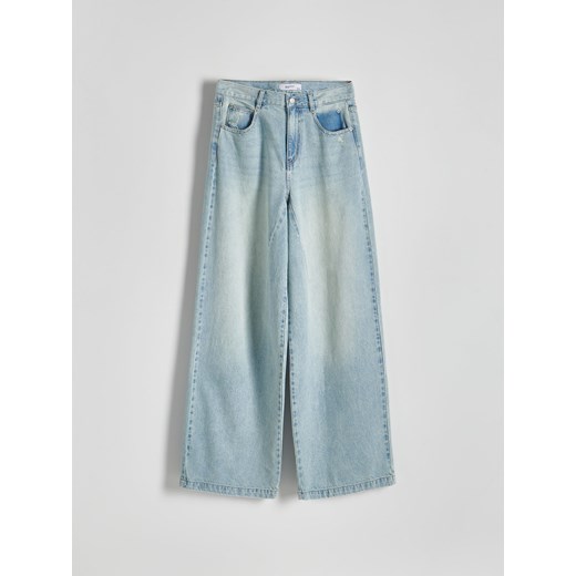 Reserved - Jeansy wide leg - niebieski Reserved 38 Reserved