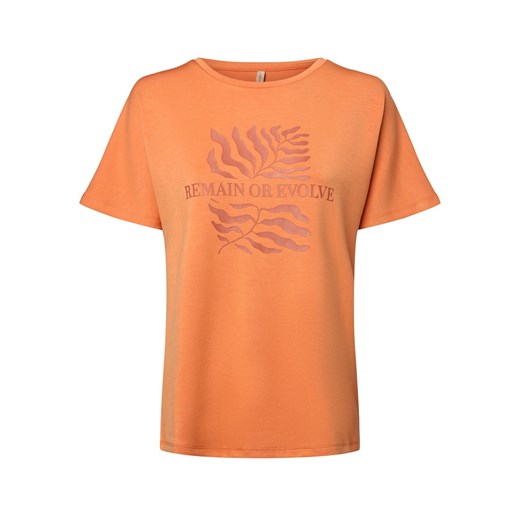 Pomarańczowy bluzka damska Soyaconcept® z napisem młodzieżowa 