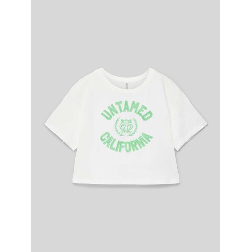 T-shirt krótki z nadrukowanym motywem model ‘VILLA’ ze sklepu Peek&Cloppenburg  w kategorii Bluzki dziewczęce - zdjęcie 171932679
