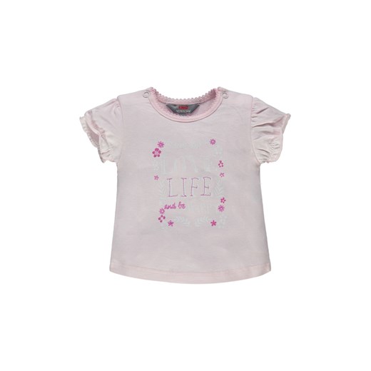 Dziewczęca koszulka z krótkim rękawem różowa ze sklepu 5.10.15 w kategorii Koszulki niemowlęce - zdjęcie 171933045