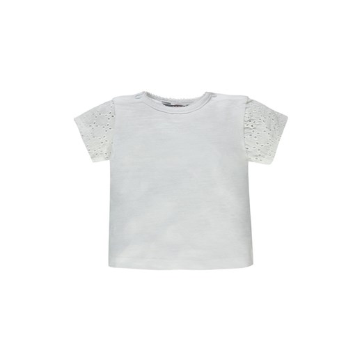 Dziecięca bluzka z krótkim rękawem biała ze sklepu 5.10.15 w kategorii Koszulki niemowlęce - zdjęcie 171933129