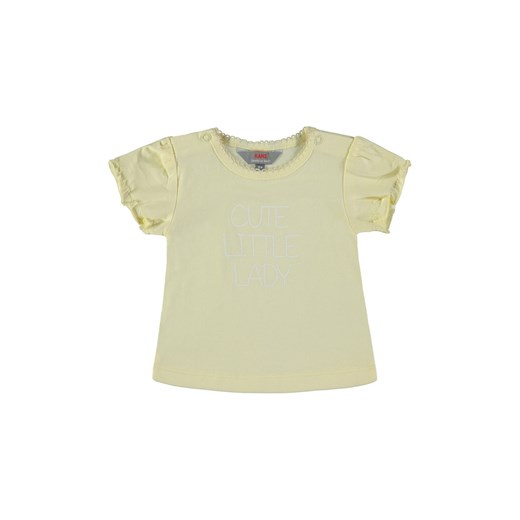 Dziewczęca koszulka z krótkim rękawem żółta ze sklepu 5.10.15 w kategorii Koszulki niemowlęce - zdjęcie 171933148