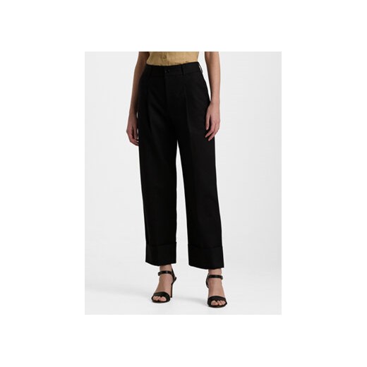 Lauren Ralph Lauren Spodnie materiałowe 200871814008 Czarny Relaxed Fit ze sklepu MODIVO w kategorii Spodnie damskie - zdjęcie 171933236