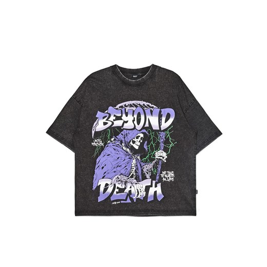 Cropp - Czarna koszulka death art - czarny ze sklepu Cropp w kategorii T-shirty męskie - zdjęcie 171933498