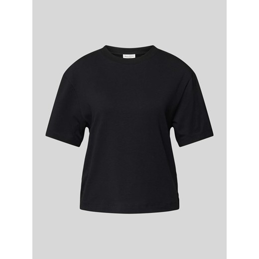 T-shirt z prążkowanym okrągłym dekoltem ze sklepu Peek&Cloppenburg  w kategorii Bluzki damskie - zdjęcie 171934559