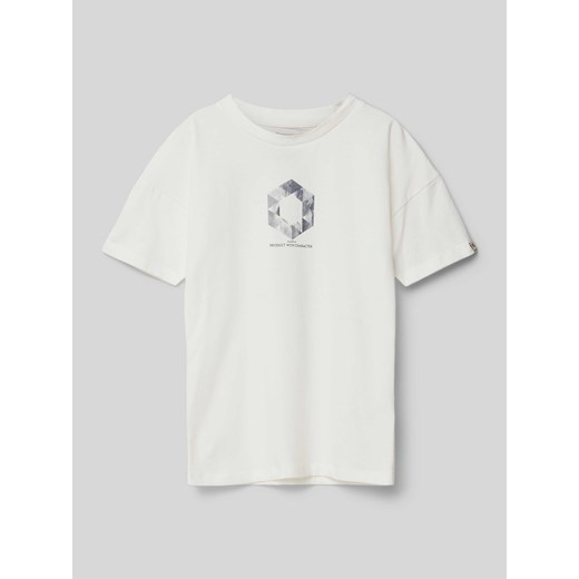 T-shirt z nadrukiem z motywem i okrągłym dekoltem ze sklepu Peek&Cloppenburg  w kategorii T-shirty chłopięce - zdjęcie 171934569
