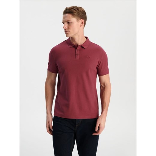 Sinsay - Koszulka polo - fioletowy ze sklepu Sinsay w kategorii T-shirty męskie - zdjęcie 171937159