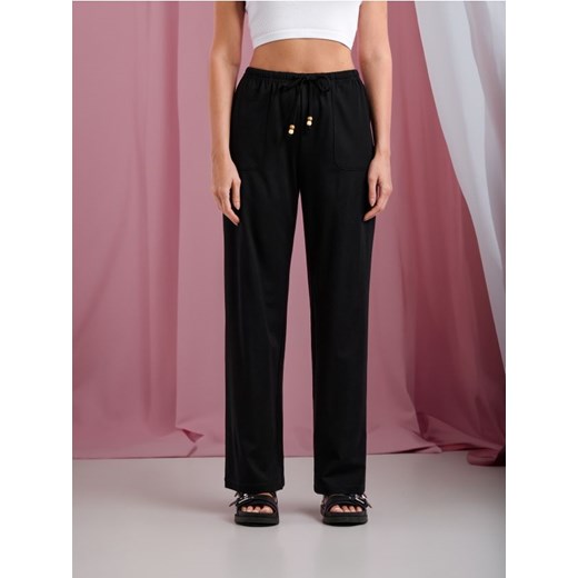 Sinsay - Spodnie wide leg - czarny ze sklepu Sinsay w kategorii Spodnie damskie - zdjęcie 171937255