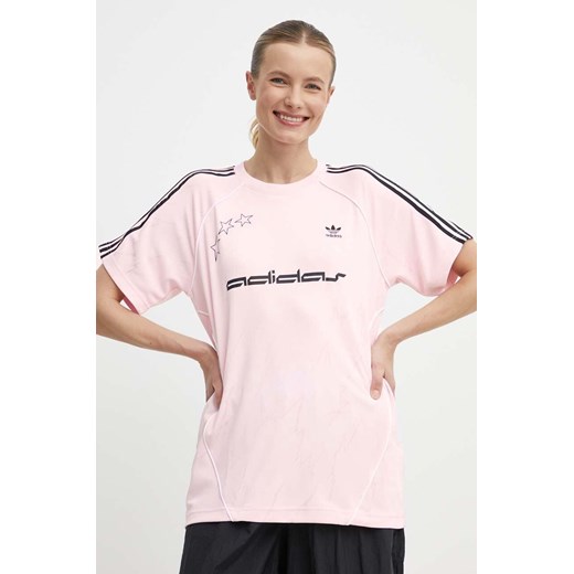 adidas Originals t-shirt damski kolor różowy IT9680 ze sklepu ANSWEAR.com w kategorii Bluzki damskie - zdjęcie 171940328