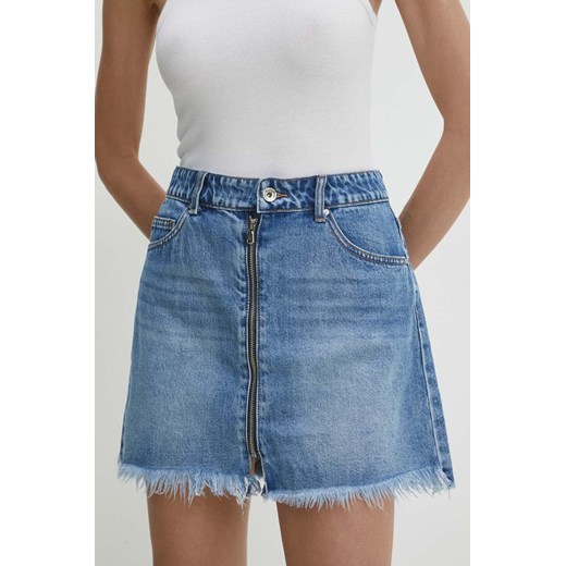 Answear Lab spódnica jeansowa kolor niebieski mini ołówkowa ze sklepu ANSWEAR.com w kategorii Spódnice - zdjęcie 171940538