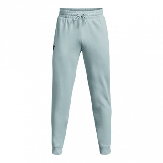 Męskie spodnie dresowe Under Armour Curry Fleece Sweatpants - niebieskie Under Armour XL wyprzedaż Sportstylestory.com