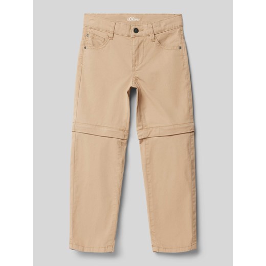 Spodnie o kroju slim fit z wpuszczanymi kieszeniami ze sklepu Peek&Cloppenburg  w kategorii Spodnie chłopięce - zdjęcie 171944166