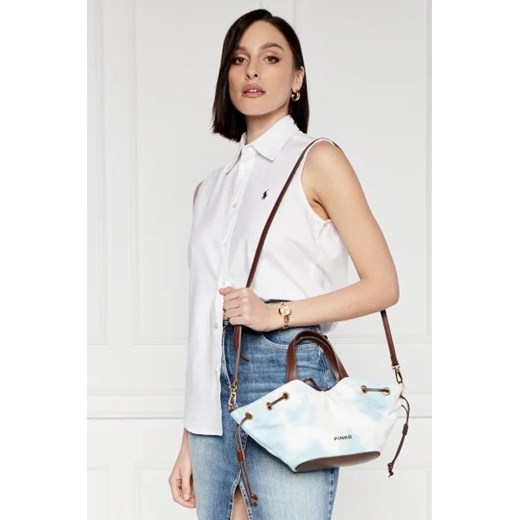 Shopper bag Pinko ze skóry