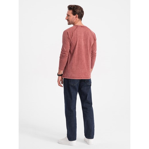 Ombre t-shirt męski z długim rękawem