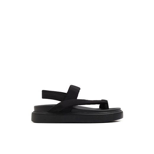 Cropp - Czarne sandały z neoprenu - czarny ze sklepu Cropp w kategorii Sandały damskie - zdjęcie 171945027