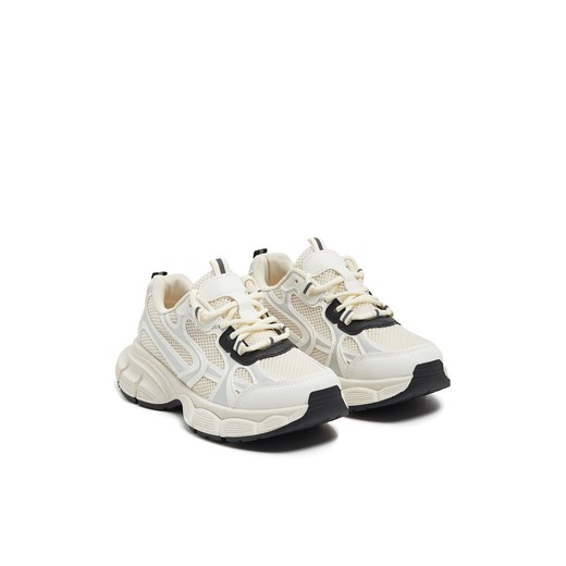 Buty sportowe damskie beżowe Cropp 