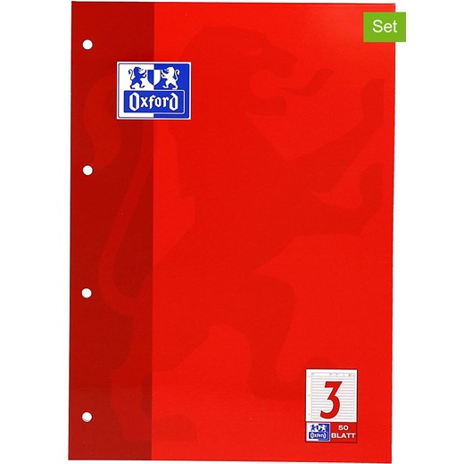 Oxford Skoroszyty (5 szt.) w kolorze czerwonym - A4 ze sklepu Limango Polska w kategorii Akcesoria biurowe - zdjęcie 171945897