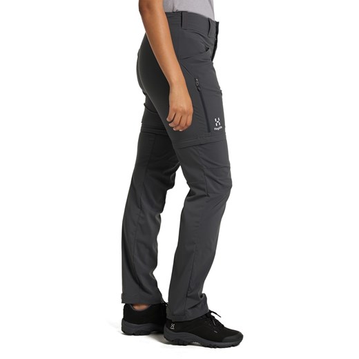 Spodnie damskie Haglöfs szare z elastanu 