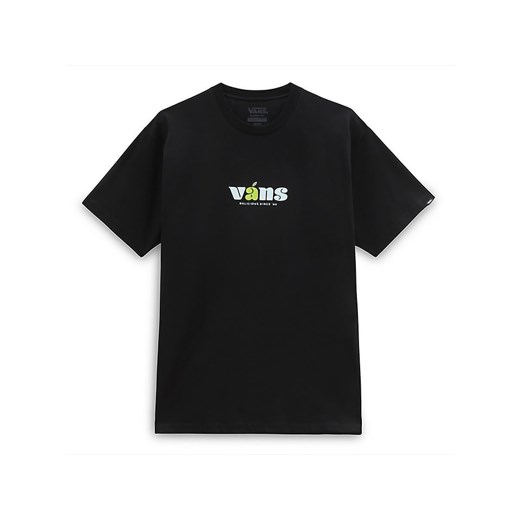 T-shirt męski czarny Vans z krótkim rękawem wiosenny 