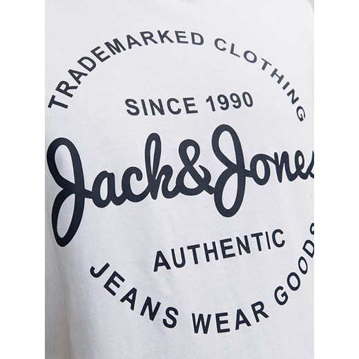 T-shirt męski Jack & Jones z napisem z krótkimi rękawami 