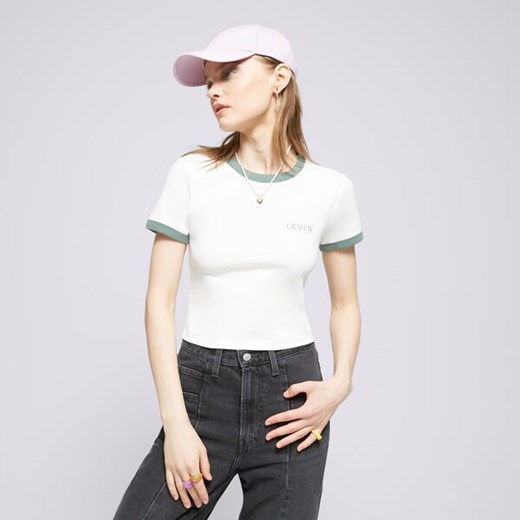 LEVI&#039;S T-SHIRT GRAPHIC RINGER MINI TEE WHITES ze sklepu Sizeer w kategorii Bluzki damskie - zdjęcie 171948637