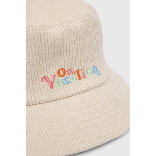 On Vacation kapelusz bawełniany kolor beżowy bawełniany On Vacation One size ANSWEAR.com