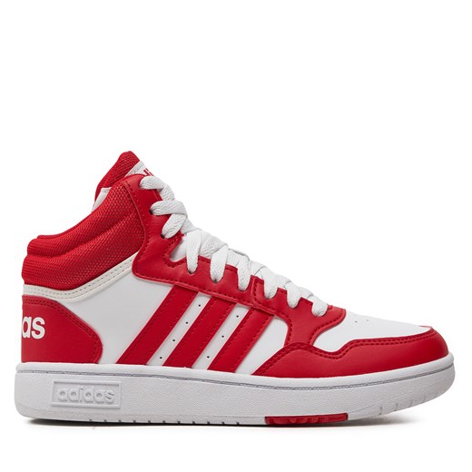 Sneakersy adidas Hoops Mid IG3718 Biały ze sklepu eobuwie.pl w kategorii Buty sportowe dziecięce - zdjęcie 171951746