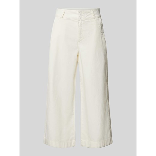Spodnie z szerokimi nogawkami i wpuszczanymi kieszeniami ze sklepu Peek&Cloppenburg  w kategorii Spodnie damskie - zdjęcie 171952045
