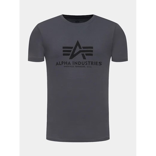 Alpha Industries T-Shirt Basic 100501 Szary Regular Fit Alpha Industries L MODIVO