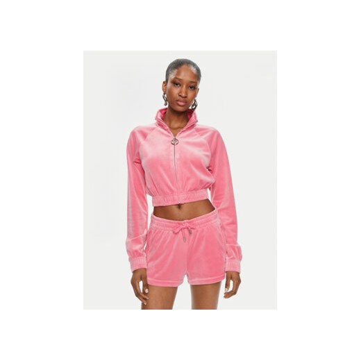Juicy Couture Bluza Tasha JCWCT24306 Różowy Slim Fit ze sklepu MODIVO w kategorii Bluzy damskie - zdjęcie 171953755