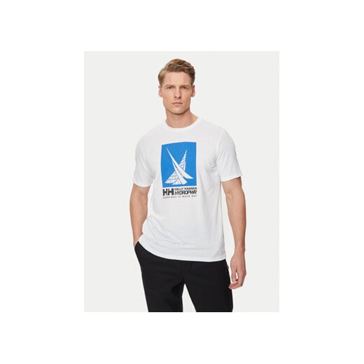 Helly Hansen T-Shirt Hp Race Graphic T-Shirt 34419 Biały Regular Fit ze sklepu MODIVO w kategorii T-shirty męskie - zdjęcie 171953817