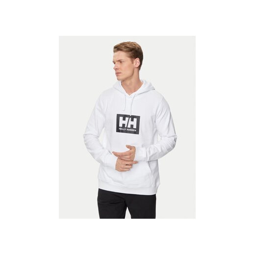 Helly Hansen Bluza Hh Box Hoodie 53289 Biały Regular Fit ze sklepu MODIVO w kategorii Bluzy męskie - zdjęcie 171953867